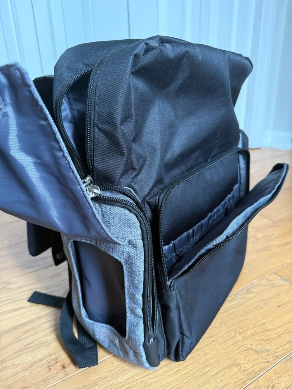 NWOT Eddie Bauer Cascade Sport Backpack Diaper Bag, Black